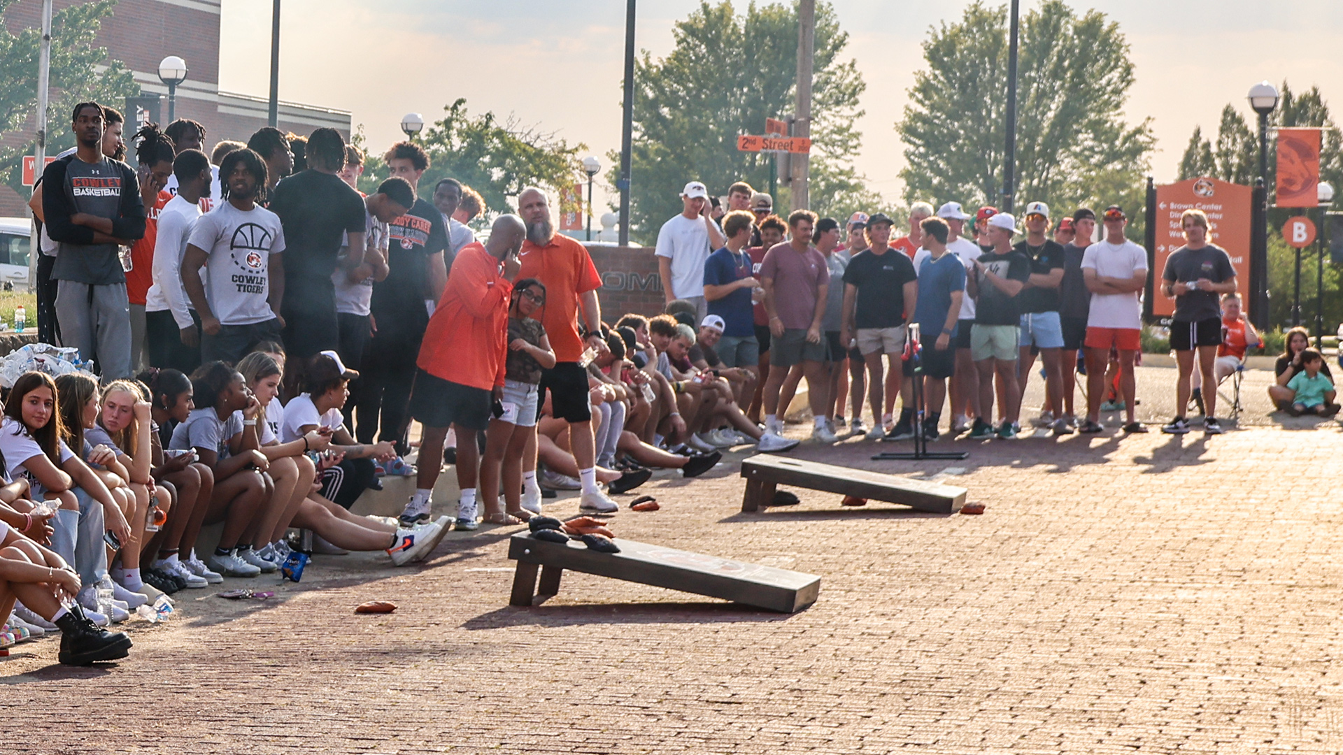  Fans of Cowley College athletics enjoy All Sports Tiger Tailgate