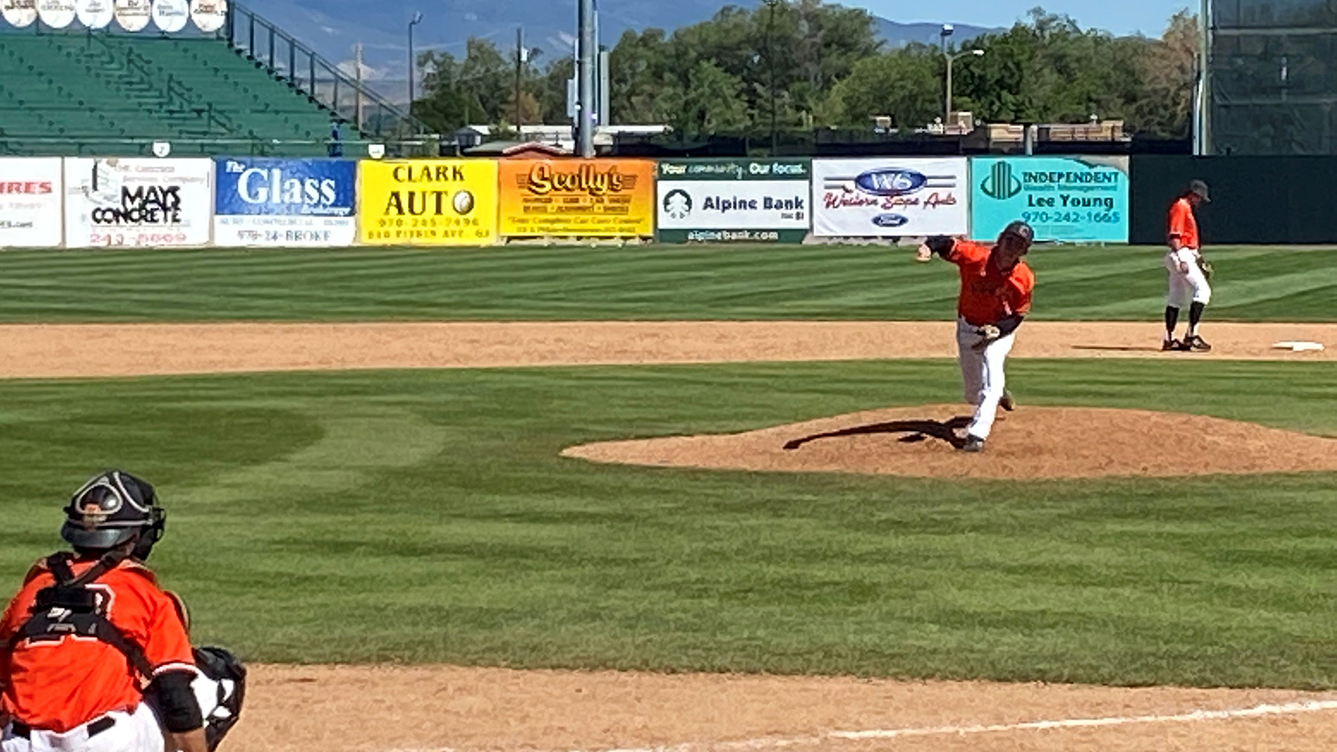 Grant Adler pitching