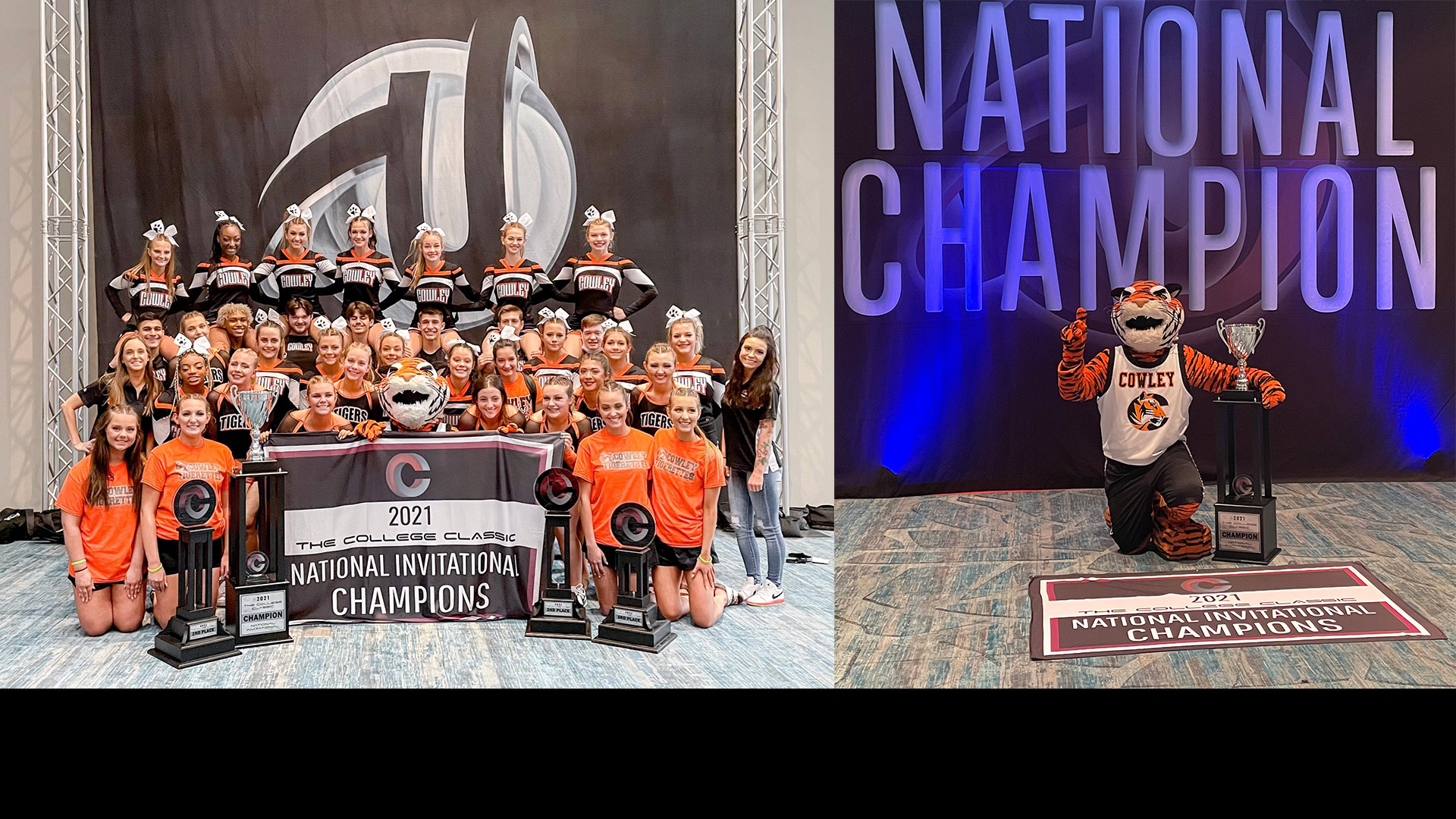Cheer and dance teams do well at nationals; Tank named national champion!