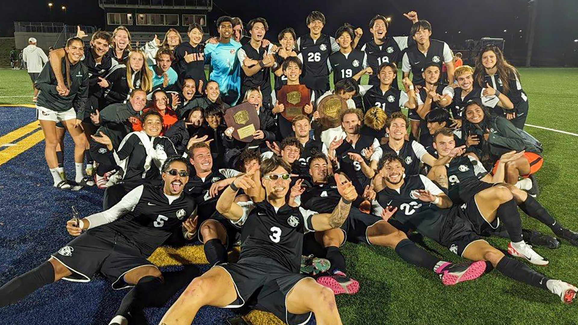 Three-peat! Tiger soccer team captures third straight district title with 2-1 win over Barton