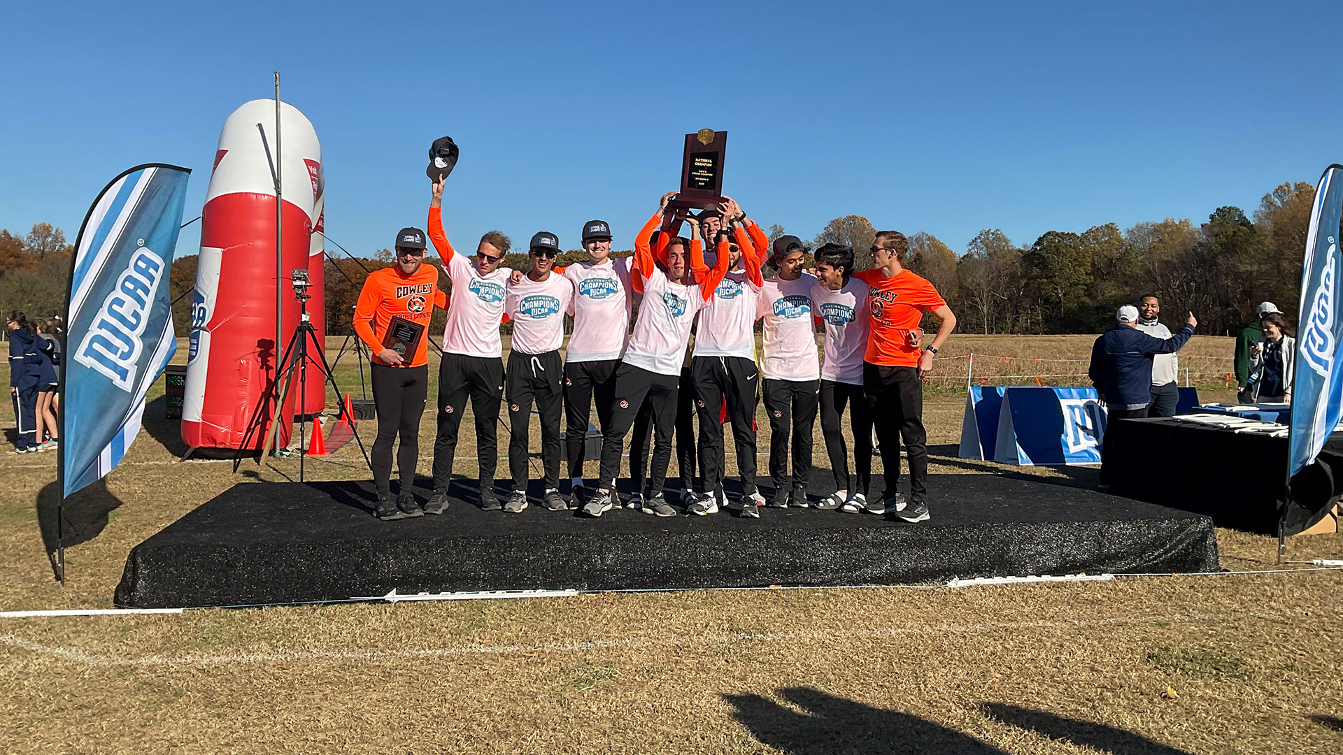 Tiger men?s cross country team brings home the national title; Lady Tigers place fourth