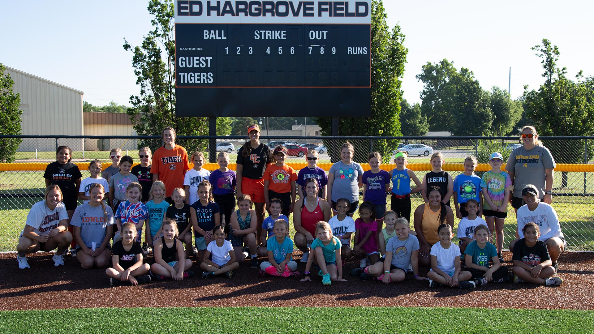 Large turnout for Cowley softball camps