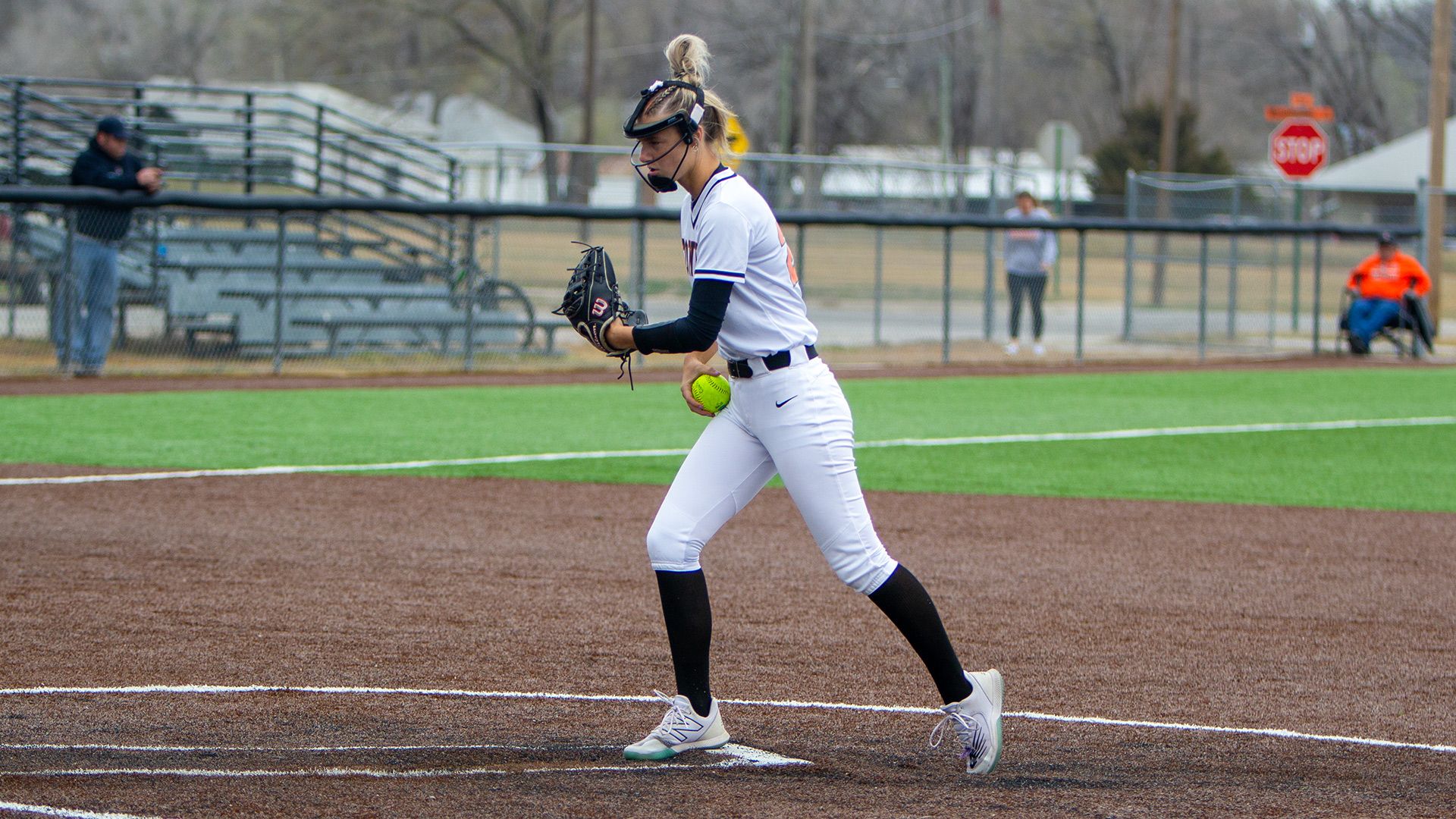 Smith strikes out 20 to help Lady Tigers? sweep Hesston