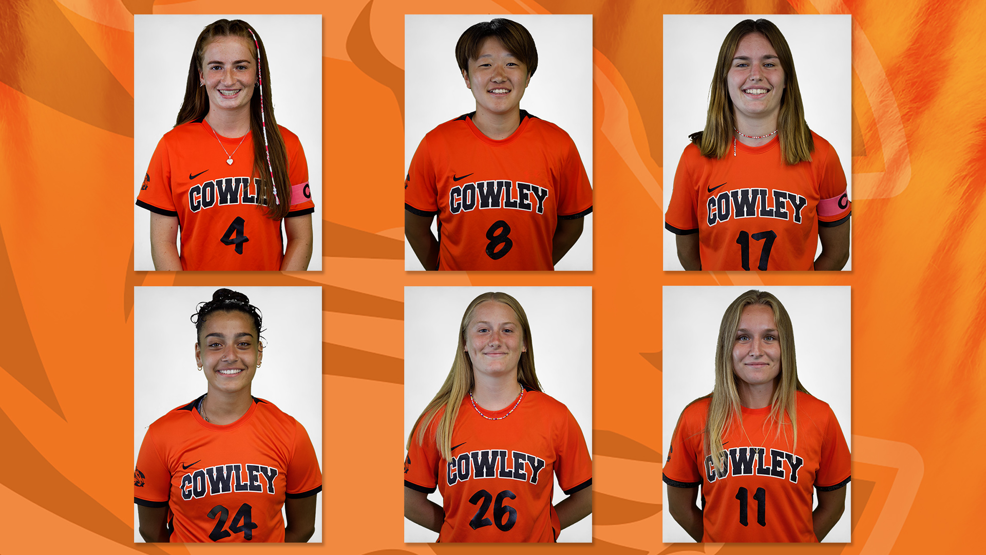 Six  Lady Tiger soccer players named all-conference performers 