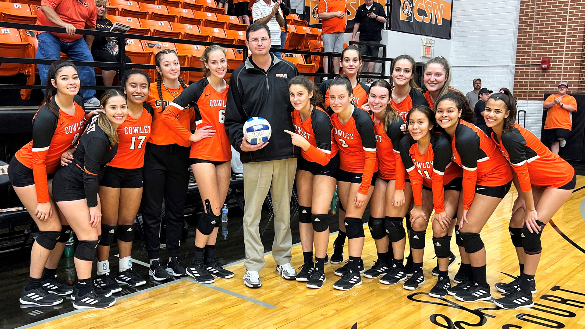 Coach Gream honored for 200th win at Cowley College